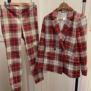 H&M Plaid Blazer and Pants